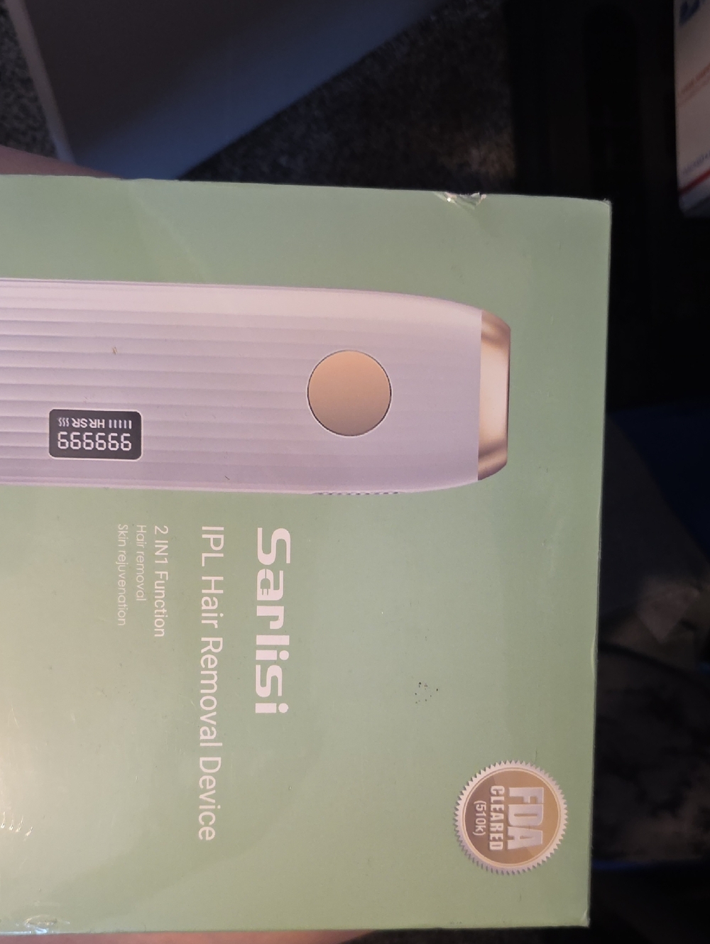 IPL Hair Removal Device - White with Gold Accent